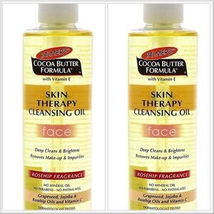 2 pieces Palmers Cocoa Butter Skin Therapy Cleansing Oil 6.5 fl Women Face Deep